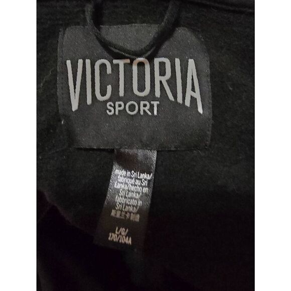 Victoria Sport by Victoria's Secret Open Back Hooded Fleece Tunic Top - Picture 8 of 8